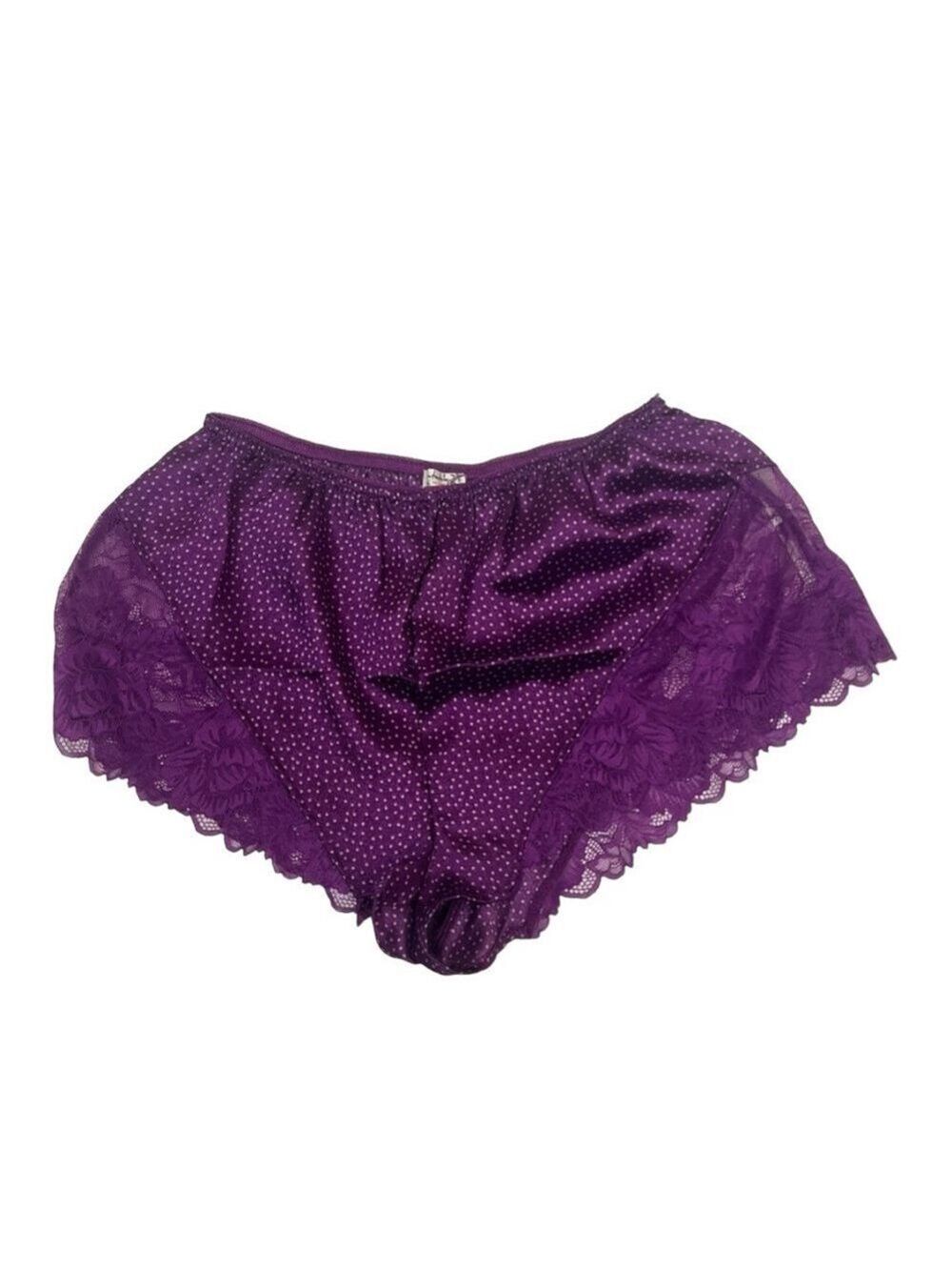Free People Dotted Lace Trim Summer Sleep Pajamas Shorts Size S New Purple